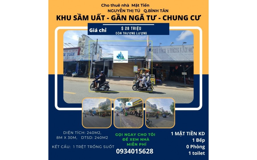 CỰC SỐC - Cho thuê nhà Mặt Tiền Trương Vĩnh Ký 72m2, 14 Triệu- Gần NGÃ TƯ